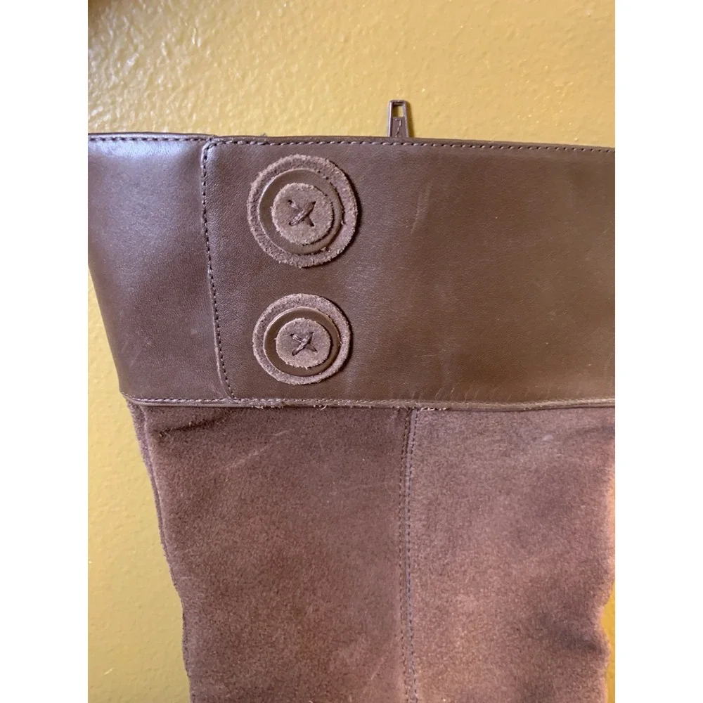 Dansko Delilah Equestrian Riding Tall Brown Boot 8.5 EU 39 Women Leather Suede